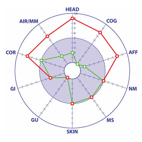 Example results chart.